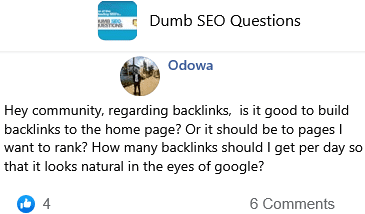 what conditions to install backlinks to home page instead of an inner page