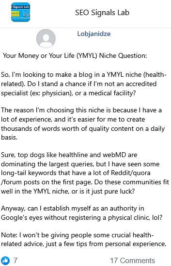 how to create a website with your money or your life ymyl niche