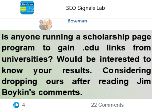 is there an easy way to gain edu links to your site
