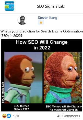 discussion about predictions for search engine optimization seo in 2022