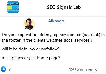 should a website designer attach a backlink to the client website dofollow or nofollow and at home page or every inner page