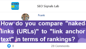 raw backlinks are blunt as an seo factor