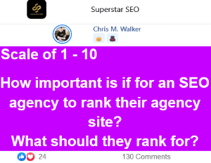 how important is an seo agency to rank their agency site for main buyer intent keyword