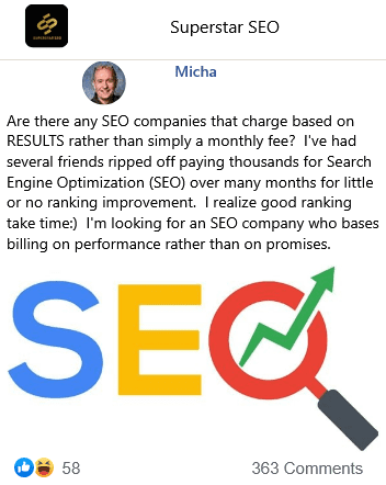 are there any seo companies that charge based on milestones instead of a monthly fee