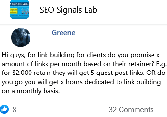 do you guarantee to deliver x number of links per month to each your client based on their niche