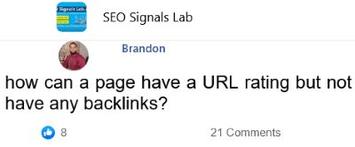 how can a page have a top ranking without any backlinks