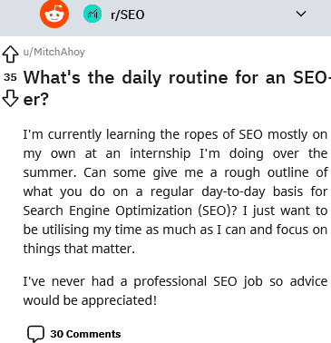 dozens of daily routine checklists for an seo er
