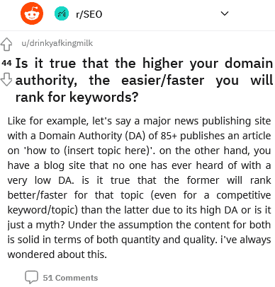 the higher your domain authority the easier or faster you will rank for keywords