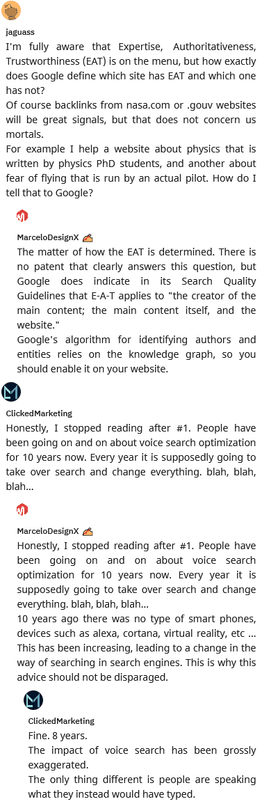 8 seo tips voice search opt eat featured snippet nlp instead of lsi quality backlinks local search listings ux schema markup