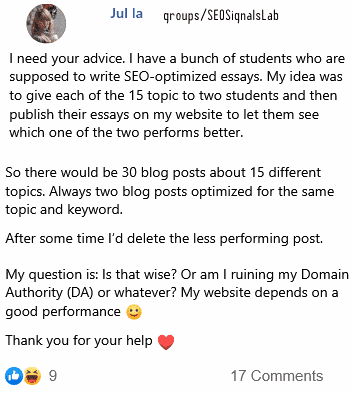 someone uses the students to build the website for free