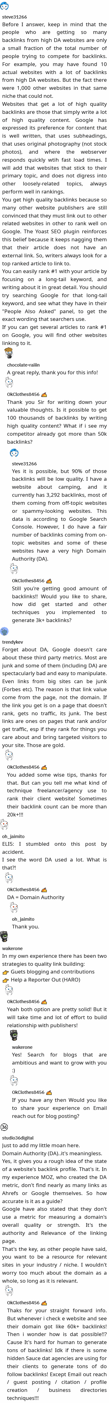 getting thousands of high-quality backlinks