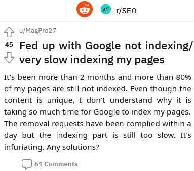 solution for google still not indexing your pages or content still not indexed