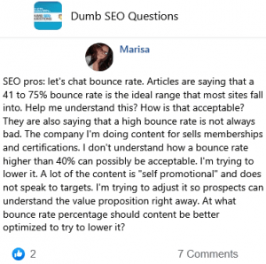 They said that a High Bounce Rate is Not Always Bad