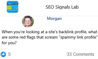 Some Red Flags that Claims a Backlink is Spam