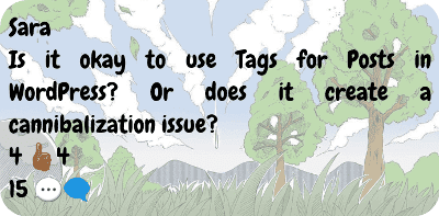 To Prevent Tags and Categories be Keyword Cannibalization
