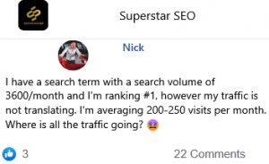 Num of My Visitor is so lower than the Search Volume a month. Why?