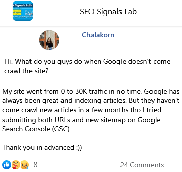 What do You do when Google doesn't come to Crawl your site?