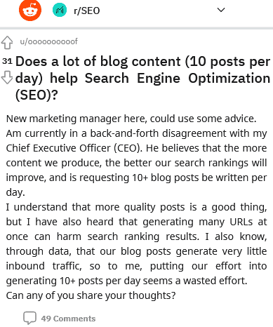 Creating Ten Articles a Day May Help SEO