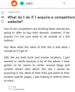 If You Acquire a Competitor's Website, there Are Some Options: Redirects, Demolition, or Leave It Ranking on the SERPs
