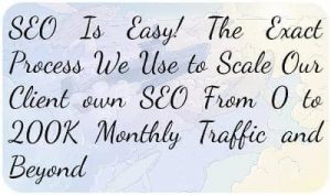 SEO Is Easy! The Exact Process We Use to Scale Our Client own SEO From 0 to 200K Monthly Traffic and Beyond