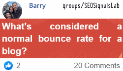 The Normal Bounce Rate Range for a Blog